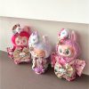 Japanese Style Dress Up For 17cm Labubu Doll Outfit Koi Cherry Blossom Pattern Kimono Doll Suit Doll Clothes Set - Image 3