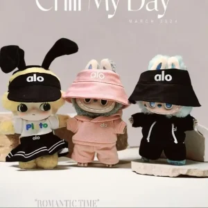 17CM Labubu Clothes Doll Clothes Outfit Accessories Designer Dress Set DIY Mini Dolls Clothing Girl Gift