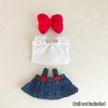 Mini Doll'S Clothes Outfit Accessories For 15-17cm Ropa Labubu & 10cm Cotton Doll Love Hoodie Pink Yarn Skirt Clothing No Doll - Image 19