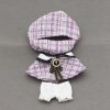 Mini Doll'S Clothes Outfit Accessories For Korea Kpop Exo 15-17cm Labubu Classic Grid Style Dress Cloak Set Beret Clothing Gift - Image 7