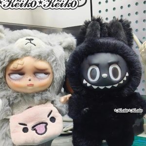 For Labubu Black African Edition Doll Blind Box Cute Doll Peripheral Personalized Creative Ornament Collectible Decorations