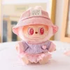 Mini Doll'S Clothes Outfit Accessories For 15-17cm Ropa Labubu & 10cm Cotton Doll Love Hoodie Pink Yarn Skirt Clothing No Doll - Image 8