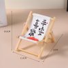 Doll'S Chair Outfit Accessories For Ropa Labubu 10cm Cotton Doll Summer Vacation Wooden Beach Reclining Camping Chair Ornament - Image 12
