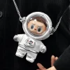 17cm Labubu Astronaut Vinyl Dolls Clothes Set Case Kawaii Cartoon Universe Charm Outfit Space Theme Baby Bag With Chain - Image 8