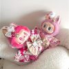 Japanese Style Dress Up For 17cm Labubu Doll Outfit Koi Cherry Blossom Pattern Kimono Doll Suit Doll Clothes Set - Image 2