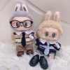 New For 17cm Labubu Fashion Devil Cloak Clothing Academy Style Knitted Shirt Pleated Skirt Mini Sunglasses Leather Shoes - Image 4