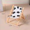 Doll'S Chair Outfit Accessories For Ropa Labubu 10cm Cotton Doll Summer Vacation Wooden Beach Reclining Camping Chair Ornament - Image 15