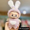 17cm Cute Mini Plush Doll'S Clothes Outfit Accessories For Korea Kpop  Labubu Idol Dolls Shark Onesie Clothing DIY Girl Gift - Image 20