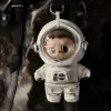 17cm Labubu Astronaut Vinyl Dolls Clothes Set Case Kawaii Cartoon Universe Charm Outfit Space Theme Baby Bag With Chain - Image 3