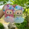 Chinese Qipao Hairpin Flower Dress For Labubu 3.0 Outfit Summer Countryside Princess Doll Clothes For V1/V2/V3 Labubu - Image 6