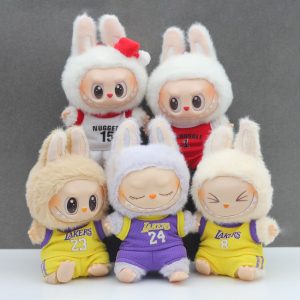 New Hot For 15/17cm Labubu Doll Outfit Clothes Mini Basketball Jersey-For Set Cute Decoration Little
