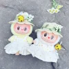 Stylish Daisy & Straw Hat For 3.0 Labubu Ropa Chic Dress With Pearl Headdress - Cute & Elegant Labubu-Themed Outfit - Image 2
