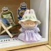 Stylish Daisy & Straw Hat For 3.0 Labubu Ropa Chic Dress With Pearl Headdress - Cute & Elegant Labubu-Themed Outfit - Image 5
