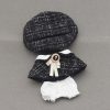Mini Doll'S Clothes Outfit Accessories For Korea Kpop Exo 15-17cm Labubu Classic Grid Style Dress Cloak Set Beret Clothing Gift - Image 10