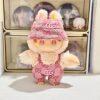 17cm Labubu Doll Clothes Baby Clothes Fashion Overalls Bib Hat Set Kawaii V1 V2 Doll Clothing Accessories No Dolls Kids Gift - Image 5