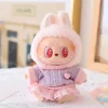 Mini Doll'S Clothes Outfit Accessories For 15-17cm Ropa Labubu & 10cm Cotton Doll Love Hoodie Pink Yarn Skirt Clothing No Doll - Image 14