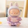 Mini Doll'S Clothes Outfit Accessories For 15-17cm Ropa Labubu & 10cm Cotton Doll Love Hoodie Pink Yarn Skirt Clothing No Doll - Image 15