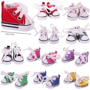 3.8cm Doll Shoes For Labubu 17cm Plush Doll Clothes Accessories Girl'S Toys ,Christmas Festival Birthday Gift