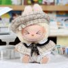 Mini Doll'S Clothes Outfit Accessories For Korea Kpop Exo 15-17cm Labubu Classic Grid Style Dress Cloak Set Beret Clothing Gift - Image 13