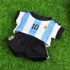 17cm Labubu Cloth Football No.10 Clothes V1V2 Labubu Doll Clothes Vinyl Pendant Doll Clothes Sportswear Gifts for Boys - Image 3