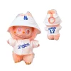 The First, Second And Third Generations Of Labubu Clothes Pendant Labubu Sitting Baby Clothes LA Baseball Suit Trend - Image 3