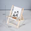 Doll'S Chair Outfit Accessories For Ropa Labubu 10cm Cotton Doll Summer Vacation Wooden Beach Reclining Camping Chair Ornament - Image 16