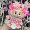 Chinese Qipao Hairpin Flower Dress For Labubu 3.0 Outfit Summer Countryside Princess Doll Clothes For V1/V2/V3 Labubu - Image 20