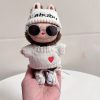 17cm Lafufu Dolls Clothing The Monster Outfit Accessories For Sitting Party Lafufu Letter Hat Love Sweater Casual Shoes - Image 20