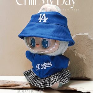 New Labubu Doll Clothes 15/17cm Labubu Clothes Sitting Party Number 17 Baseball Clothes Children'S Diy Doll Accessories Gift