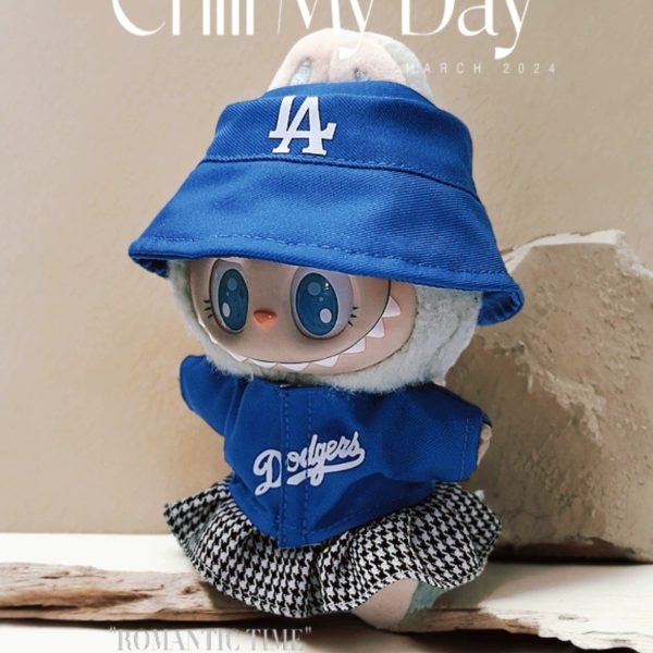 New Labubu Doll Clothes 15/17cm Labubu Clothes Sitting Party Number 17 Baseball Clothes Children'S Diy Doll Accessories Gift