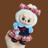 For 15-17cm Labubu Doll Clothes Vintage Dress Doll Clothes Flower Skirt Dolls Accessories Cute Decoration Little Cloths( no doll - Image 8