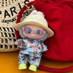 Hawaii Summer Beach Style Clothes For Labubu 3.0 V1/V2/V3 Clothes Outfits For Ropa Labubu Doll Clothes Accessories