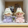 Stylish Daisy & Straw Hat For 3.0 Labubu Ropa Chic Dress With Pearl Headdress - Cute & Elegant Labubu-Themed Outfit - Image 4
