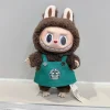 Labubu 17cm Doll'S Clothes Outfit Accessories Clothing Cartoon Green Coffee Dress With Shoes - Image 9