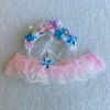 Chinese Qipao Hairpin Flower Dress For Labubu 3.0 Outfit Summer Countryside Princess Doll Clothes For V1/V2/V3 Labubu - Image 7