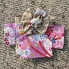 Japanese Style Dress Up For 17cm Labubu Doll Outfit Koi Cherry Blossom Pattern Kimono Doll Suit Doll Clothes Set - Image 11