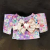 Japanese Style Dress Up For 17cm Labubu Doll Outfit Koi Cherry Blossom Pattern Kimono Doll Suit Doll Clothes Set - Image 9