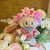 Chinese Qipao Hairpin Flower Dress For Labubu 3.0 Outfit Summer Countryside Princess Doll Clothes For V1/V2/V3 Labubu - Image 3
