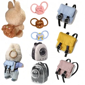 For 15-17Cm Labubu Backpack Strap bag Handmade outfit BJD Doll Bags Matching Doll Backpack Replacement Clothing Accessories