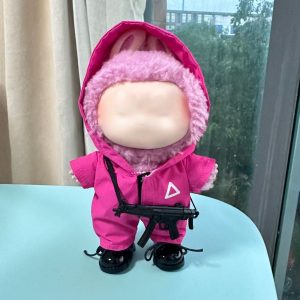 17cm Lafufu Clothes Outfit Accessories For The Monster Korea Kpop Lafufu Idol V1 V2 V3 Commando Jacket Clothing Pendant Mp5