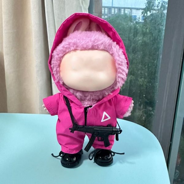 17cm Lafufu Clothes Outfit Accessories For The Monster Korea Kpop Lafufu Idol V1 V2 V3 Commando Jacket Clothing Pendant Mp5